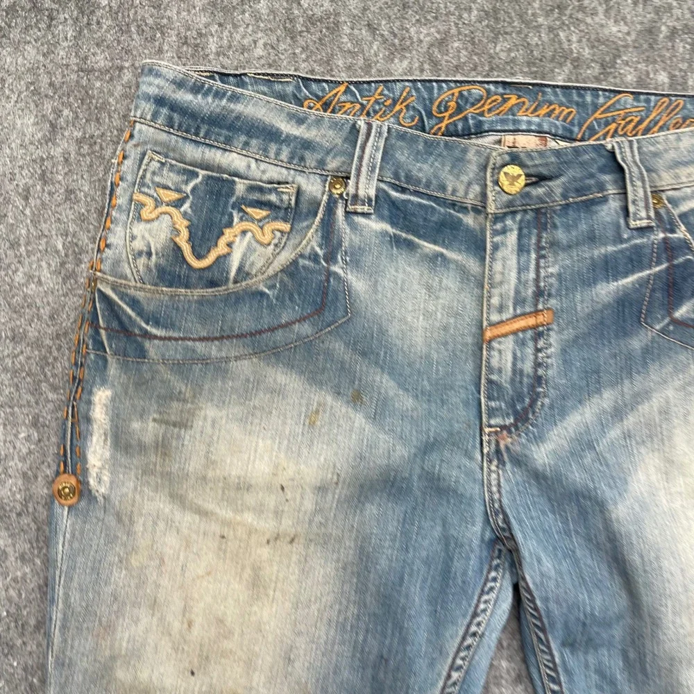 Antik Denim Jeans Mens 38 Distressed Straight Leg Y2K Style